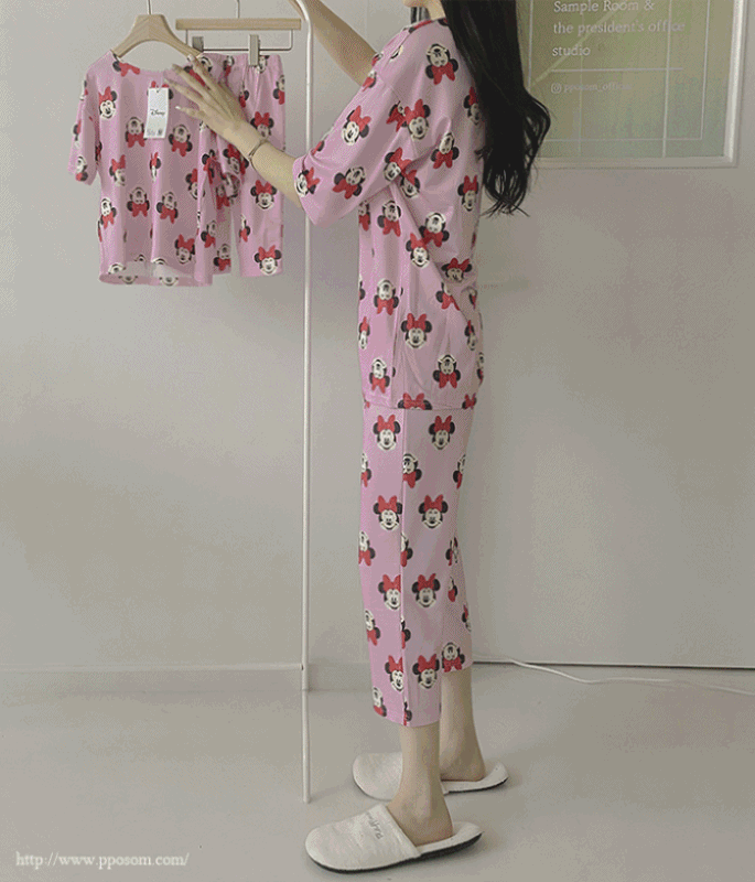 [디즈니정품] 미키 프렌즈 쿨링 잠옷세트 커플 홈웨어