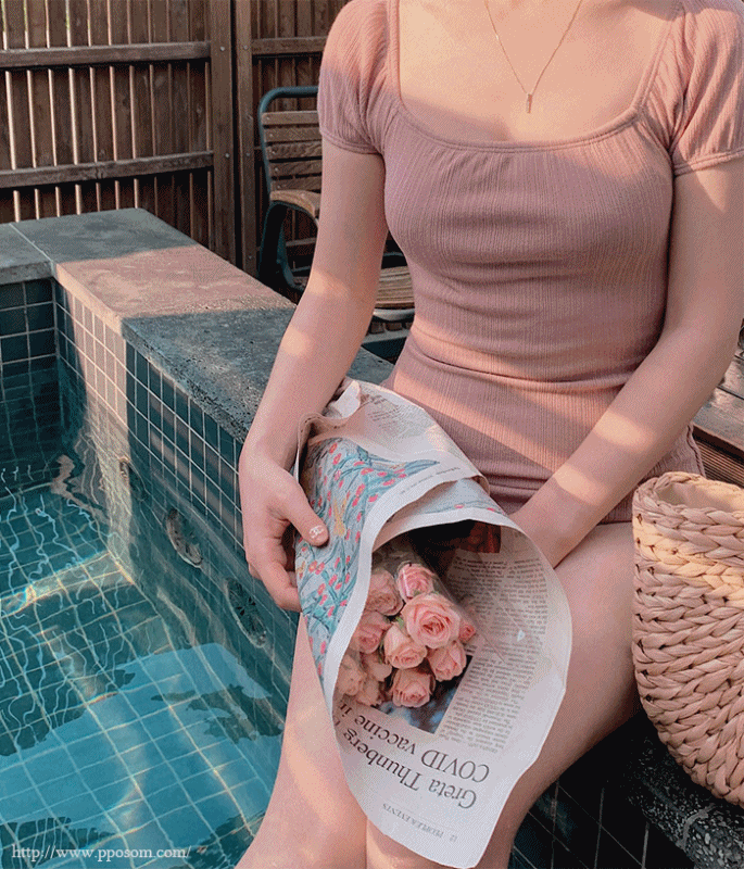 [유교걸수영복] 러빈 오프숄더 모노키니 swimwear (2color)