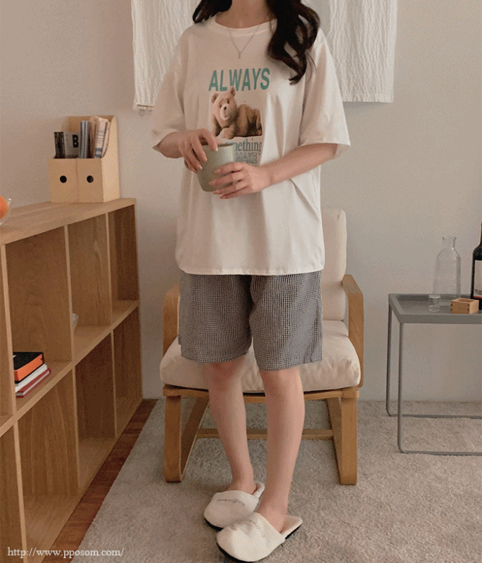 [기획] 곰곰 반팔잠옷 홈웨어 SET -9color