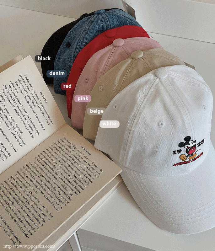 [디즈니정품] 미키 1928 볼캡 모자 cap -6color