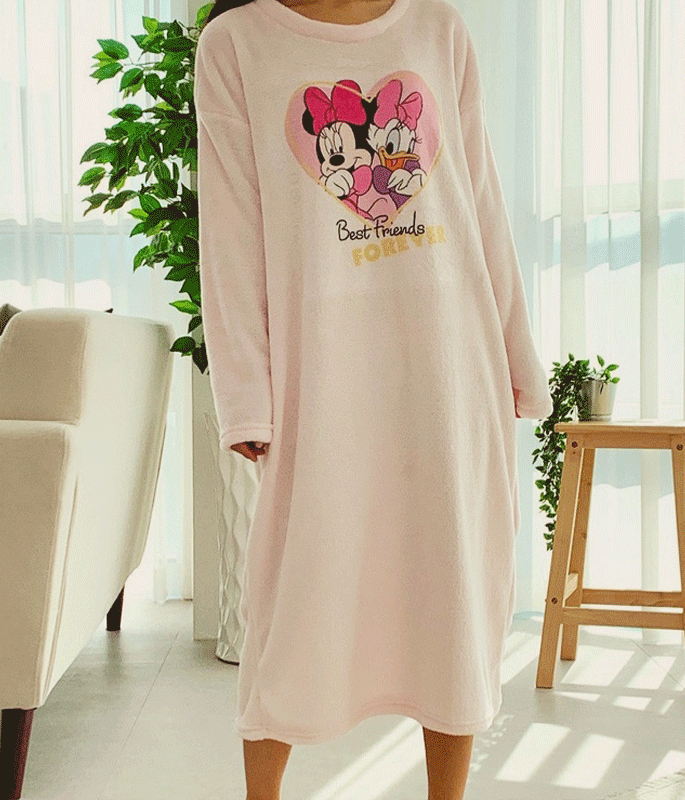 [따듯포근]디즈니 미니 데이지 수면 잠옷 원피스 홈웨어 3color