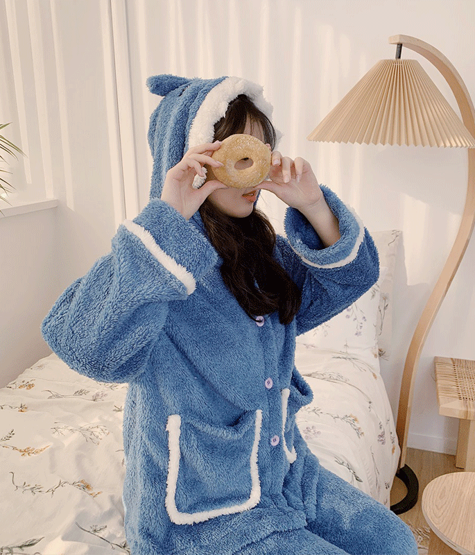 [겨울준비할인!!선물강추,귀염폭발]쥬쥬 상어잠옷 캐릭터 수면 동물잠옷 3color