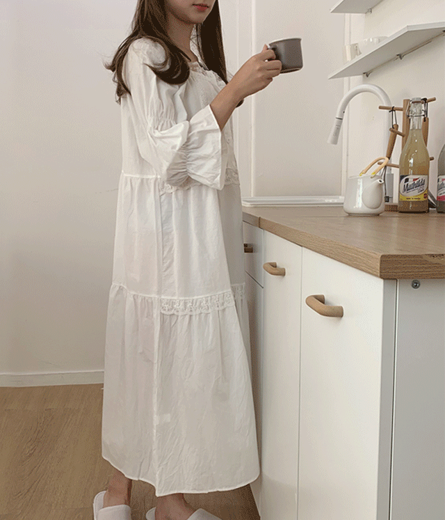 신상할인! [샬랄라공주핏] 코코 레이스 원피스 홈웨어 파자마 잠옷